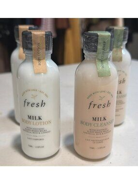 4 Fresh Milk Body Lotion & Cleanser 75ml Duo